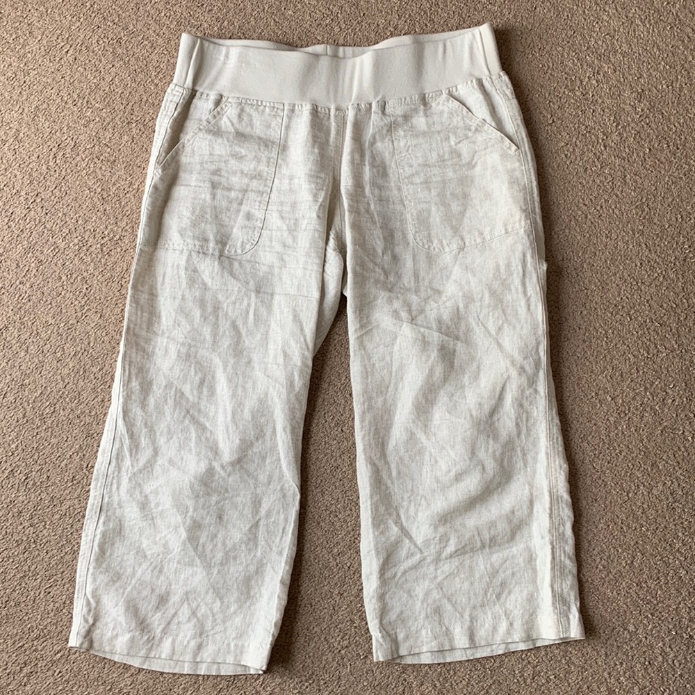 Allen Allen pants crop linen. Sz Medium